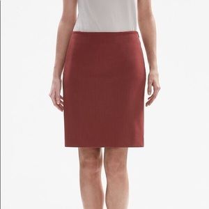 Mm lafleur noho skirt brick red 8